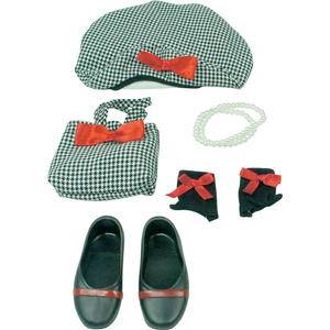 Journey Girls 18 inch Doll Fashion Outfit Black and White Hat and Handbag  