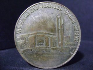 italy virgen de san juan medal coin reeded edge 34mm extreamly rare LOT C  