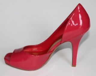 Women's Shoes Jessica Simpson Josette Platform Peeptoe Patent Wild Strawberry  