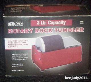 Rock Tumbler Rotary Chicago 3 lb Capacity New  