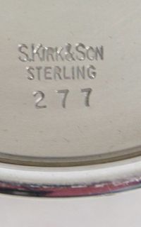 S Kirk Son Sterling Julep Cup 277 Mono  