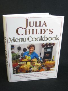Julia Childs Menu Cookbook Wings Books C 1994 HC DJ