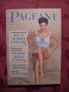 Pageant June 1957 57 Peggy Jacobson Elizabeth Taylor Nona Van Tosh Lee
