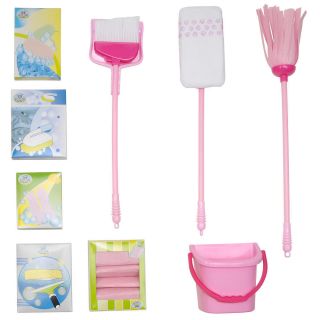 Just Like Home Deluxe Cleaning Set Pink