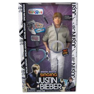 Justin Bieber Concert Style Special Edition Singing Doll Love Me New