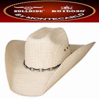 Bullhide Backwoods Western 50x Straw Cowboy Hat Justin Moore