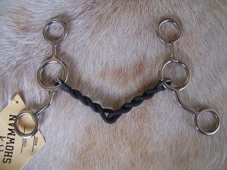 Stainless Jr Cowhorse Bit 5 Sweet Iron Twist Mouth New Horse Tack