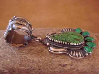 Jewelry Sterling Silver Green Gaspeite Pendant by Kirk Smith