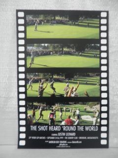 Around The World 33rd Ryder Cup Justin Leonard Golf Lithograph