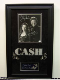 Autographed Johnny June Carter Cash Popeye cell signed by waldman both