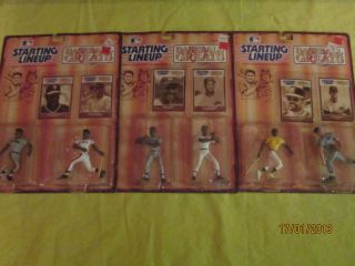 Starting Lineup 1989 Baseball Greats 3 Packages w/ 2 Figures in Each