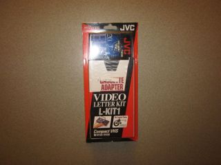 JVC VHS C Camcorder Cassette Adapter for VHS Kit w Tape Video Transfer