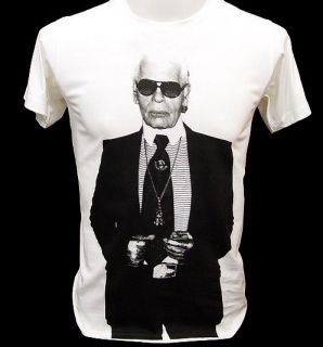 Karl Lagerfeld Fashion Designer Legend Rock T Shirt L