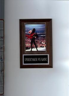 Undertaker vs Kane Plaque Wrestling NWO WWE WWF WCW