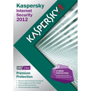 Kaspersky Internet Security 2012 1 Year 1 User Kapersky