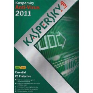 Kaspersky Anti Virus 2011 1 Year 3 Users Free upgrade to 2012 NEW