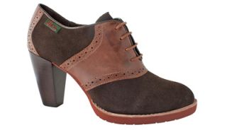Womens Bass Reid Classic Saddle 3 Heel Leather Shoes