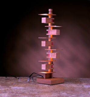 New Hand Made Frank Lloyd Wright Taliesin Floor Lamp Scale Model