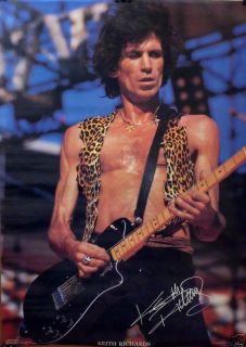 The Rolling Stones 20x28 Keith Richards on Stage Poster 1983