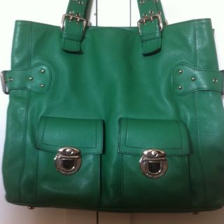 Marc Jacobs Kelly Green Tote Bag Purse Retails $900 Made in Italy Free