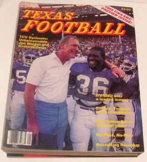 1985 Dave Campbell Texas Football Mag Kenneth Davis Cov