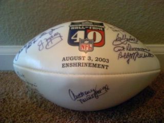 NFL Hall of Fame 9 Signatures AUTOGRAPH Football Jim Kelly Anthony