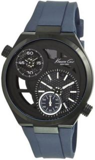 Kenneth Cole New York Skeleton Dial Blue Rubber Strap Mens Watch