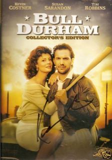 Kevin Costner Signed Bull Durham DVD Movie Cover