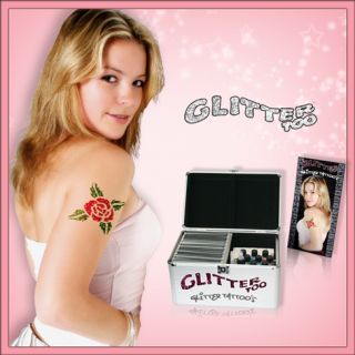 Glitter Tattoo Kit 8 Colors Turn Key Kit Complete