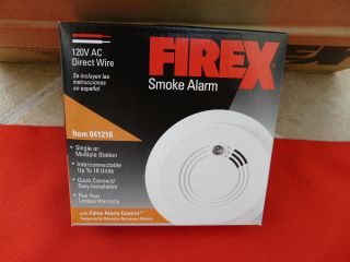 FIREX SMOKE ALARM – 120 VOLT   NO BATTERY – RARE – BRAND NEW IN