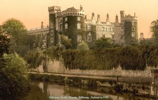 1890 Irish Kilkenny Castle 11x17 Photochrom Print Butler New Color