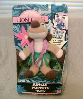 Lion King Jungle Puppet Timon 1994 New