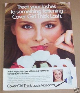 1979 Cover Girl Cosmetics Make Up Noxell Ad Kim Alexis