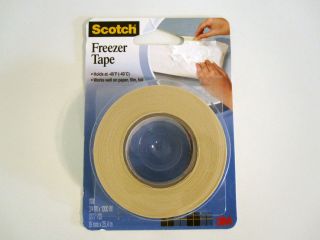 3M Scotch Kitchen Freezer Tape 3 4 x 1000 27 7 yards Food Storage NEW