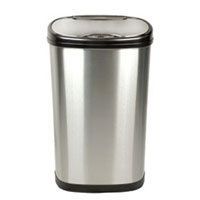  STEEL 13 GALLON KITCHEN GARBAGE CAN HANDS FREE NINE STARS TRASH CANS