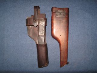 Broomhandle Mauser Pistol Holster Stock F w Kinkel Minez 1916