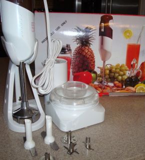 Daily Kitchenmate Immersion Hand Blender with Attachment & instruction