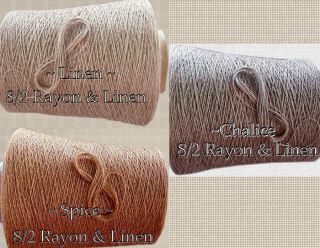 New Quality 8 2 Rayon Linen Blend Yarn Choice of 3 Coloways