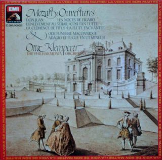 Otto Klemperer Mozart Overtures French Stereo LP