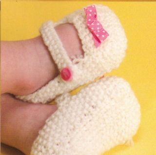 Knit Baby Booties Patterns Ballerina Slippers Mary Jane A Dozen