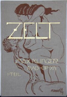 Zelt Max Klinger Rad Op XIV I Teil Leipzig 1915 22 Original Etchings $