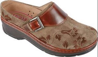 Klogs USA Austin Tapestry Moss Taupe Flowers Clogs Shoes WomenS