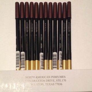 12 Cosmetic Impressions Kohl Eye Liner Pencils Lot Deep Brown