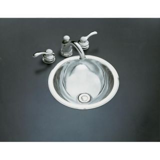 Kohler Bolero Round Bathroom Sink Stainless Steel Undermount K 2610 MU