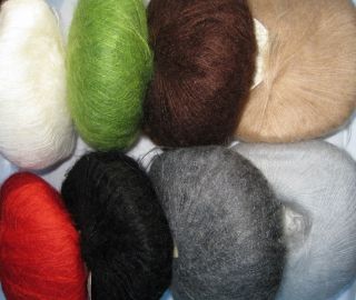 Peria Mohair Yarn Soft Lace Weight Color Choice