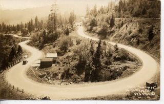 RPPC Siskiyou Mts Klamath Falls Oregon Postcard 1920