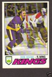 1977 78 OPC Hockey Don Kozak 316 La Kings NM MT