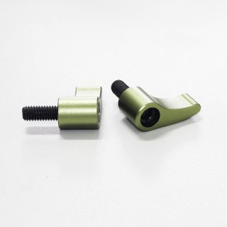 2X Olive M6X19mm Knob Screw Nut Lock fr 15mm Rod Clamp Railblock Rail