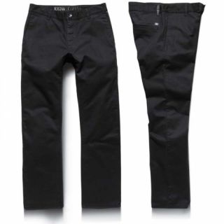KR3W Denim Klassic Chino Black Pants Krew Skateboard Jeans