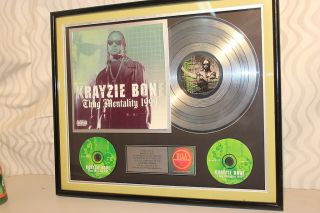 Krayzie Bone Thug Mentality RIAA Certified Platinum